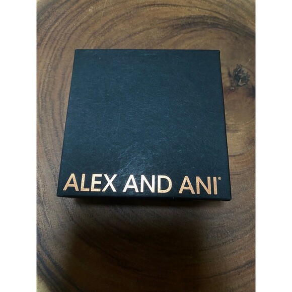 Alex and Ani Because I Love You Bangle Pink Enamel Swarovski Crystal 2017 - Picture 2 of 11